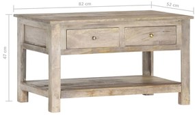 tömör mangófa dohányzóasztal 82 x 52 x 47 cm