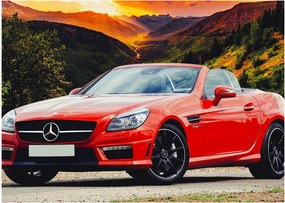 Kép - piros Mercedes (70x50 cm)