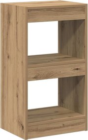 vidaXL kézműves tölgy színű szerelt fa dohányzóasztal 102x55,5x40 cm