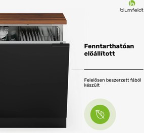 Blumfeldt WoodVista mosogatógép szekrény, Robusztus munkalap, Zökkenőmentes integráció