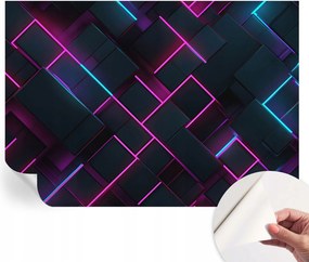 Modern öntapadós fotótapéta Mosható Neon geometria 208x146 cm