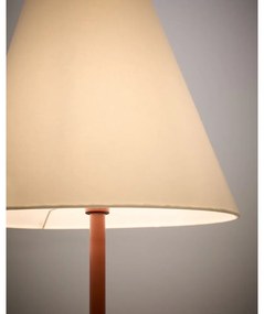 Terrakotta színű állólámpa textil búrával (magasság 153 cm) Navat – Kave Home