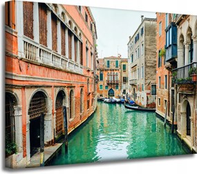 Vászonkép Építészet Velence Csatorna 40X30