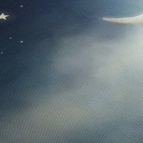 Kép - Hold csillagokkal (120x50 cm)