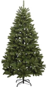 csuklópántos műkarácsonyfa 300 LED-del és gömbökkel 210 cm