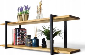 Falra akasztható polc Loft Industrial fali könyvespolc 100cm x 30cm