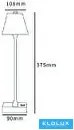 UNIVERSO Tölthető asztali lámpa 5V-2000mAh 1w 100lm CCT 108x375mm Arany