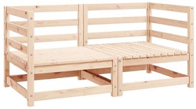 vidaXL 2 db tömör fenyőfa kerti sarokkanapé