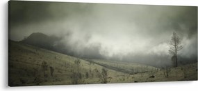 A vihar előtti táj képe (120x50 cm)