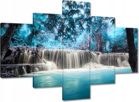Vászonkép 100x70 Türkiz vízesés