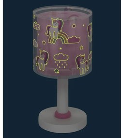 Dalber 41591N - LED gyereklámpa UNICORNS 1xG4/4W/230V rózsaszín