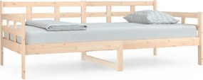 vidaXL tömör fenyőfa kanapéágy 90 x 190 cm