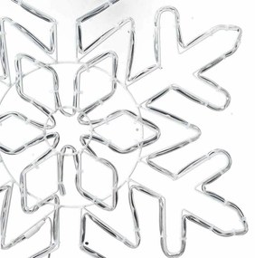 Karácsonyi Hópehely 156 LED-del Kék 55,5 x 55,5 x 0,75 cm PVC