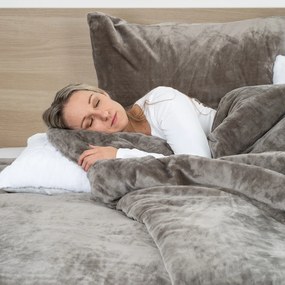 4Home mikroflanel ágyneműhuzat szürke, 140 x 200 cm, 70 x 90 cm, 140 x 200 cm, 70 x 90 cm