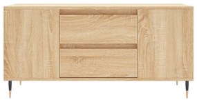 sonoma tölgy színű szerelt fa dohányzóasztal 102 x 44,5 x 50 cm
