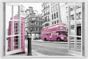 Poszterek 120x80 Púderrózsaszín busz