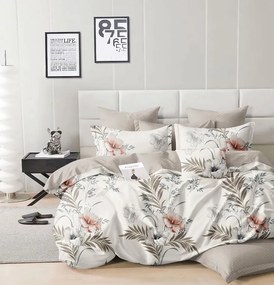 Kétoldalas ágynemű DUO SENSE SANDORA krémszínű + Párnahuzat 40x50 cm INGYENESEN Ágyneműhuzat mérete: 70 x 90 cm | 140 x 200 cm