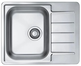 ALVEUS ALVEUS 1125356 - Mosogató LINE 61,5x50 cm matt acél/szatén AV0033