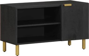 vidaXL fekete szerelt fa TV-szekrény 80 x 33 x 46 cm