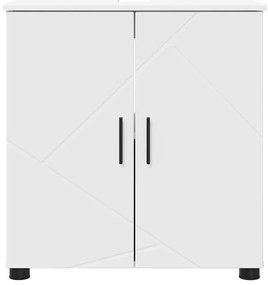 Fürdőszoba Székény polcokkal Fehér 61 x 35 x 64 cm Faanyag