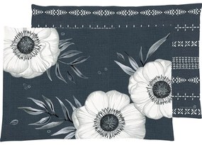 Textil tányéralátét 48x33 cm Holly Flower - IHR