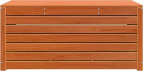 vidaXL Tároló Doboz Szerelt fa 101 x 50,5 x 46,5 cm Faggyú barna