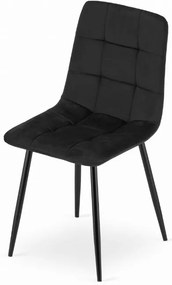 Bársony étkezőszék Black Luxury