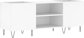vidaXL fehér szerelt fa hanglemezszekrény 121x38x48 cm