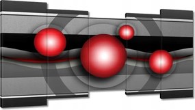 Vászonkép 150x80 Piros gömbök Absztrakt