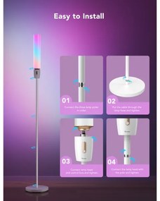 Govee - LED Dimmelhető állólámpa CYLINDER SMART RGBICWW 2200-6500K