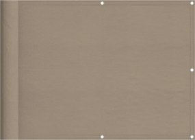 vidaXL tópszínű erkélyparaván 100% oxford poliészter 75 x 700 cm