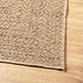 ZIZUR bézs juta hatású beltéri és kültéri szőnyeg 80 x 150 cm