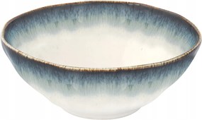 Salátás tál 18 cm Boho retro krém fehér kék