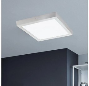 Eglo Eglo 97265 - LED Menyezeti lámpa FUEVA 1 1xLED/25W/230V ezüst szögletes EG97265