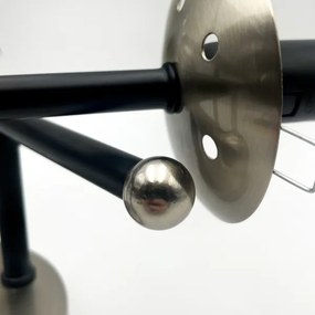 Felületre szerelhető csillár  MALENA 3xE14/5W/230V fekete/füstös