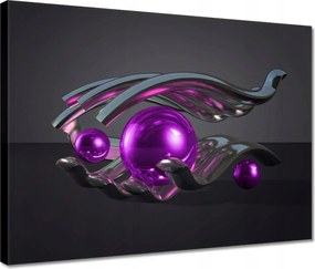 Vászonkép 40x30 Lila gömbök