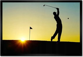 Poszterek keretben 60x40 Golfista Céllövés