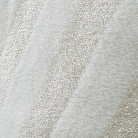 Krémszínű egyszemélyes mikroplüss ágyneműhuzat 135x200 cm Stripe Fur – Bianca