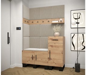Előszobabútor Amanda 10 (artisan tölgy + bézs). 1085938