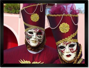 Poszterek keretben 40x30 Táncosok maszkban