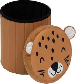 Tároló puff gyerekszobába- Leopárd