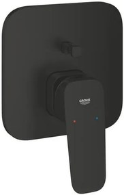 zuhany és fürdő csaptelep GROHE Cubeo vakolat alatti rész nélkül fekete matt 1017782430