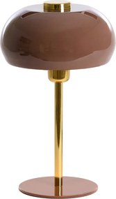 Barna asztali lámpa fém búrával (magasság 34 cm) Surin – Light &amp; Living