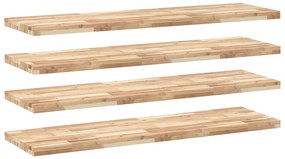 4 db kezeletlen tömör akácfa függőpolc 140 x 40 x 4 cm