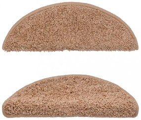 15 db bézs lépcsőszőnyeg 65 x 21 x 4 cm