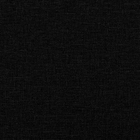 fekete szövetpad háttámlával 120 x 62 x 75,5 cm