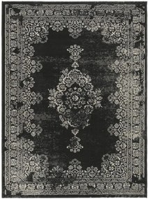 Kültéri és beltéri szőnyeg antik fekete/fehér 140x200 cm