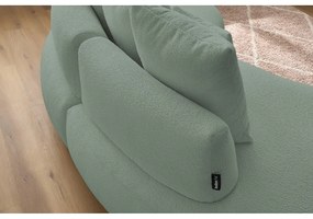 Világoszöld buklé szövet kanapé 260 cm Saint-Germain – Bobochic Paris