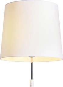 RENDL EMMETT állólámpa talapzat fehér króm 230V LED E27 15W