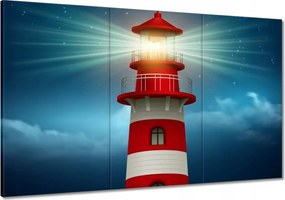 Vászonkép 120x80 Világítótorony éjszaka